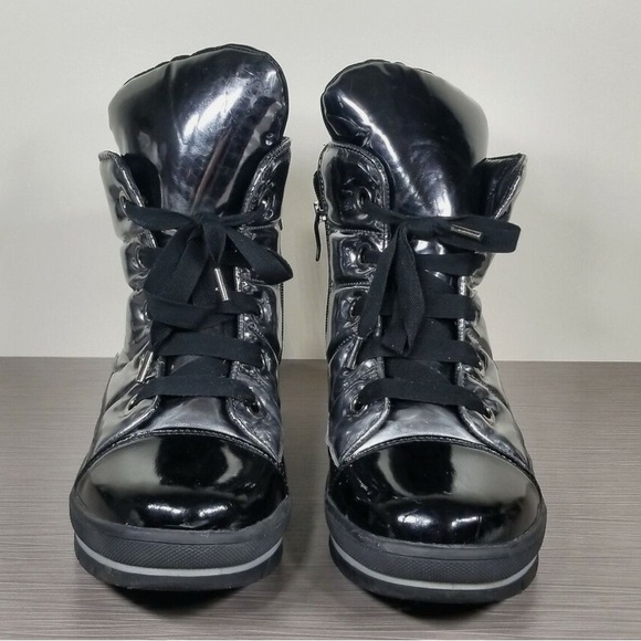 Jog Dog Snowdon Waterproof Quilted Sneaker Boot Black/Silver Womens Size 40 - Picture 2 of 11